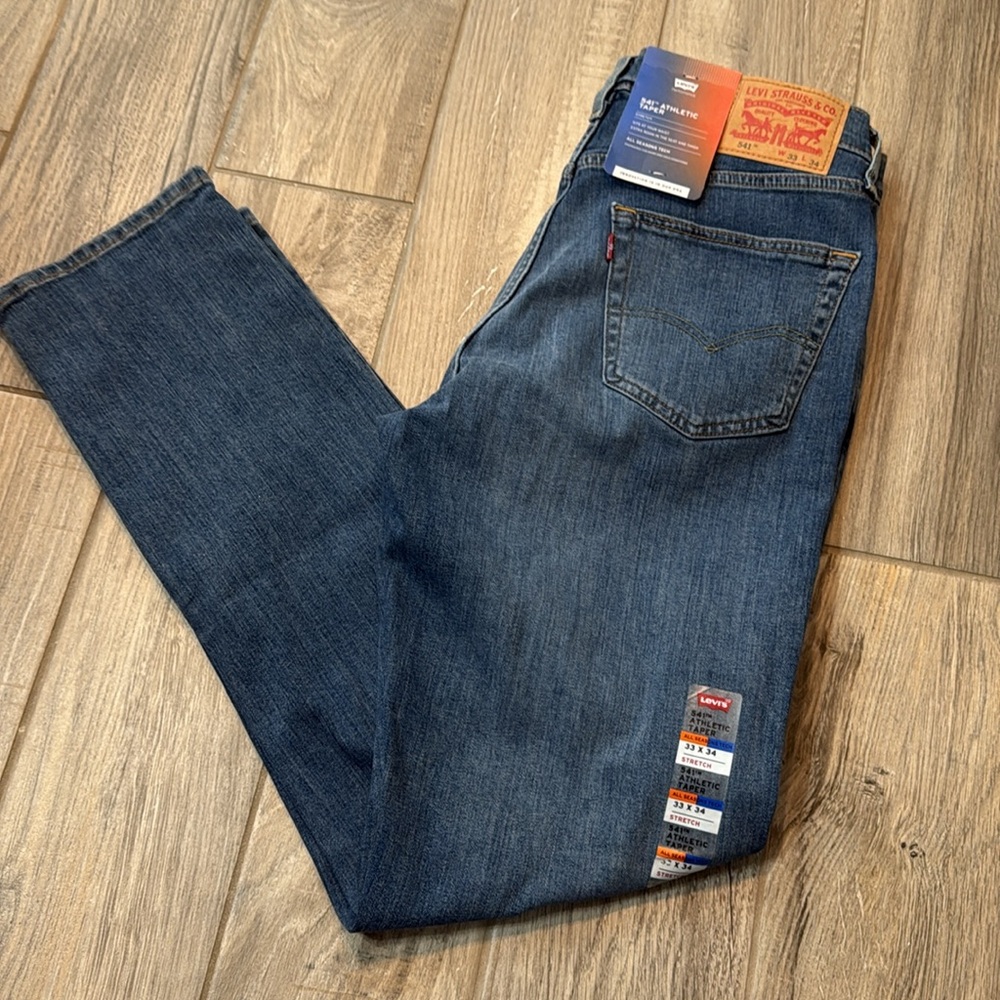 Levi's Men's Classic Blue Straight Jeans - Picture 11 of 11